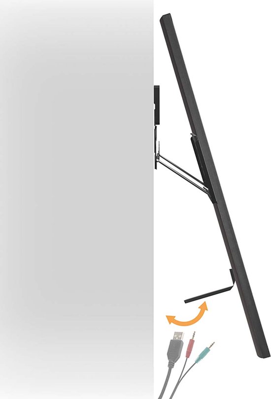 Nedis Vaste TV-Muurbeugel - 43 - 85 " - Maximaal schermgewicht: 60 kg - Minimale muurafstand: 7.50 m