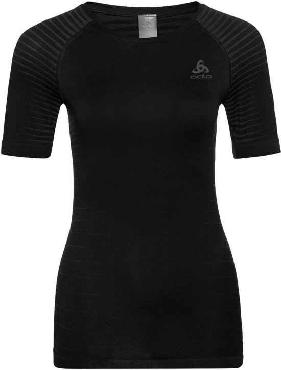 Odlo - maat S - Bl Top Crew Neck S/S Performance Light Dames Sportshirt - Black 