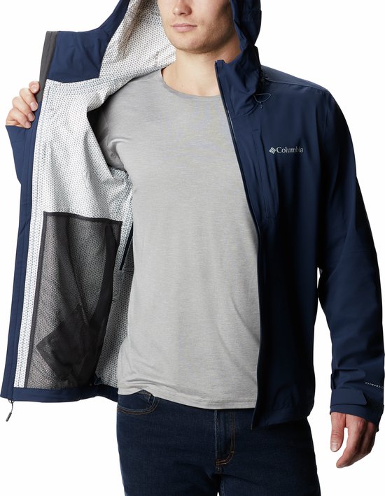 Columbia - Maat S - Omni-Tech Jas Heren met Capuchon - Jassen Heren Waterdicht & Winddicht - Outdoor