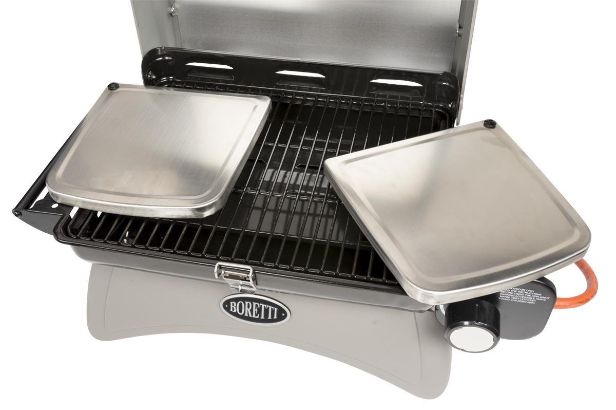 Boretti Piccolino Gasbarbecue - 1 Brander - Grilloppervlak 43 x 33 cm - Zwart