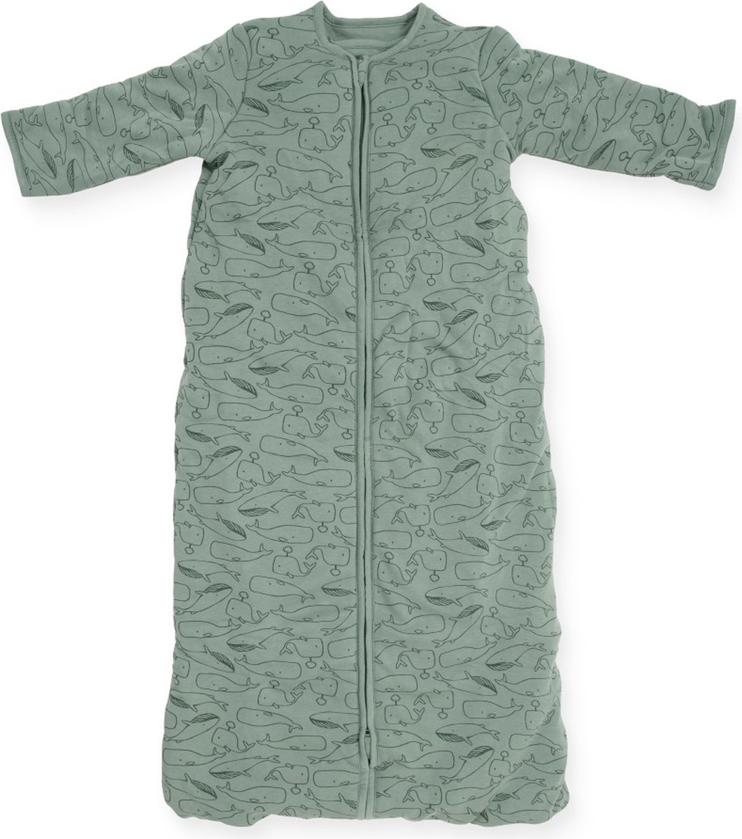 Jollein Baby Slaapzak 4-seizoenen 70cm - Whales - Ash Green