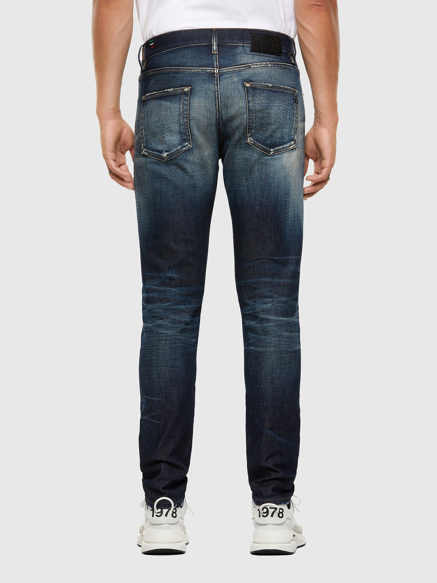 Diesel heren jeans D-strukt  - W28-L32 - slim - blauw - 0092l