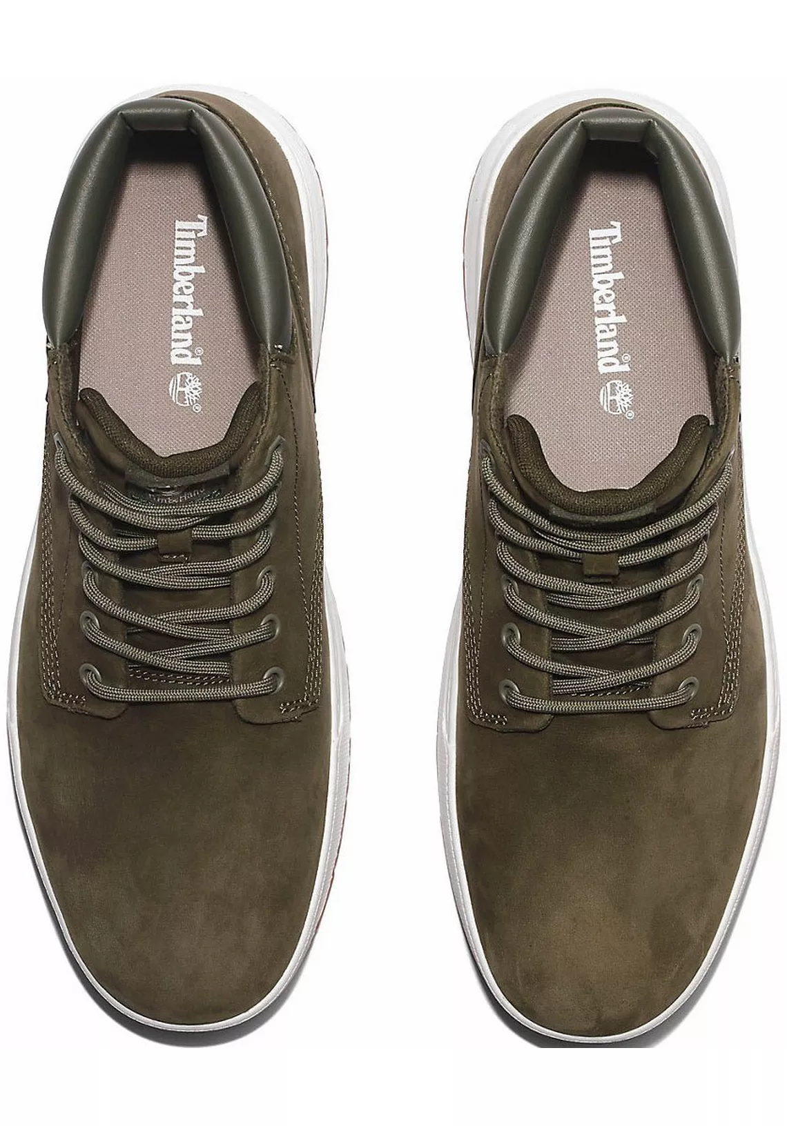 Timberland - Maat 42 - Groene Veterschoenen Maple Grove Leather  Heren Schoen