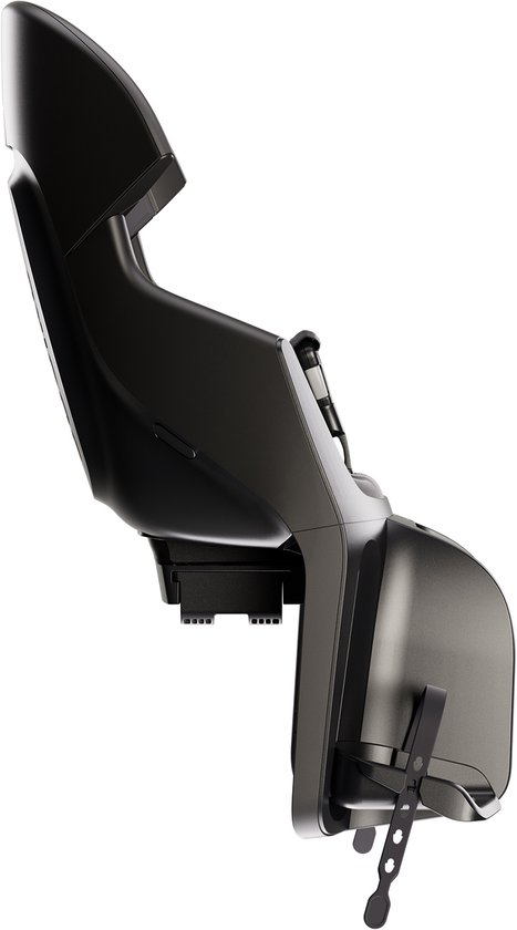 Bobike Exclusive Evolve Maxi CFS/bagagedragermontage - Urban Black - fietsstoeltje - kinderzitje - achterzitje - fietszitje - voor achterdrager van een fiets of e-bike