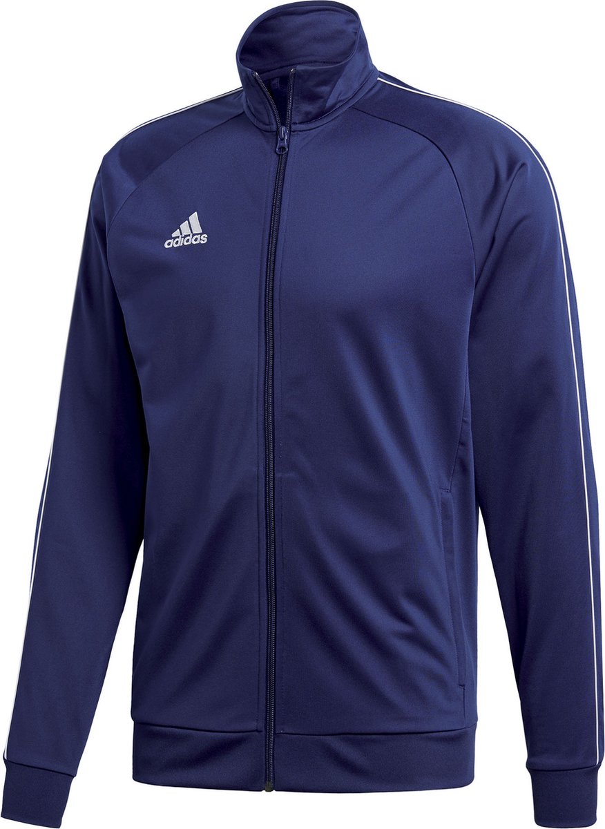 trainingsjack, zipper, langarm, broekkoordloos, adidas-logo
