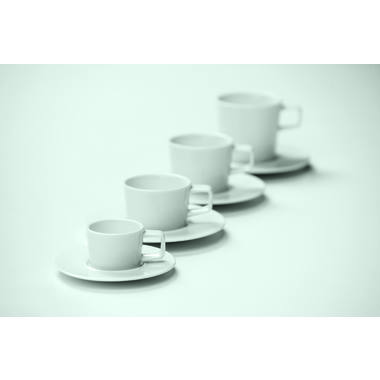 Palmer Espresso kop en schotel setje- wit.