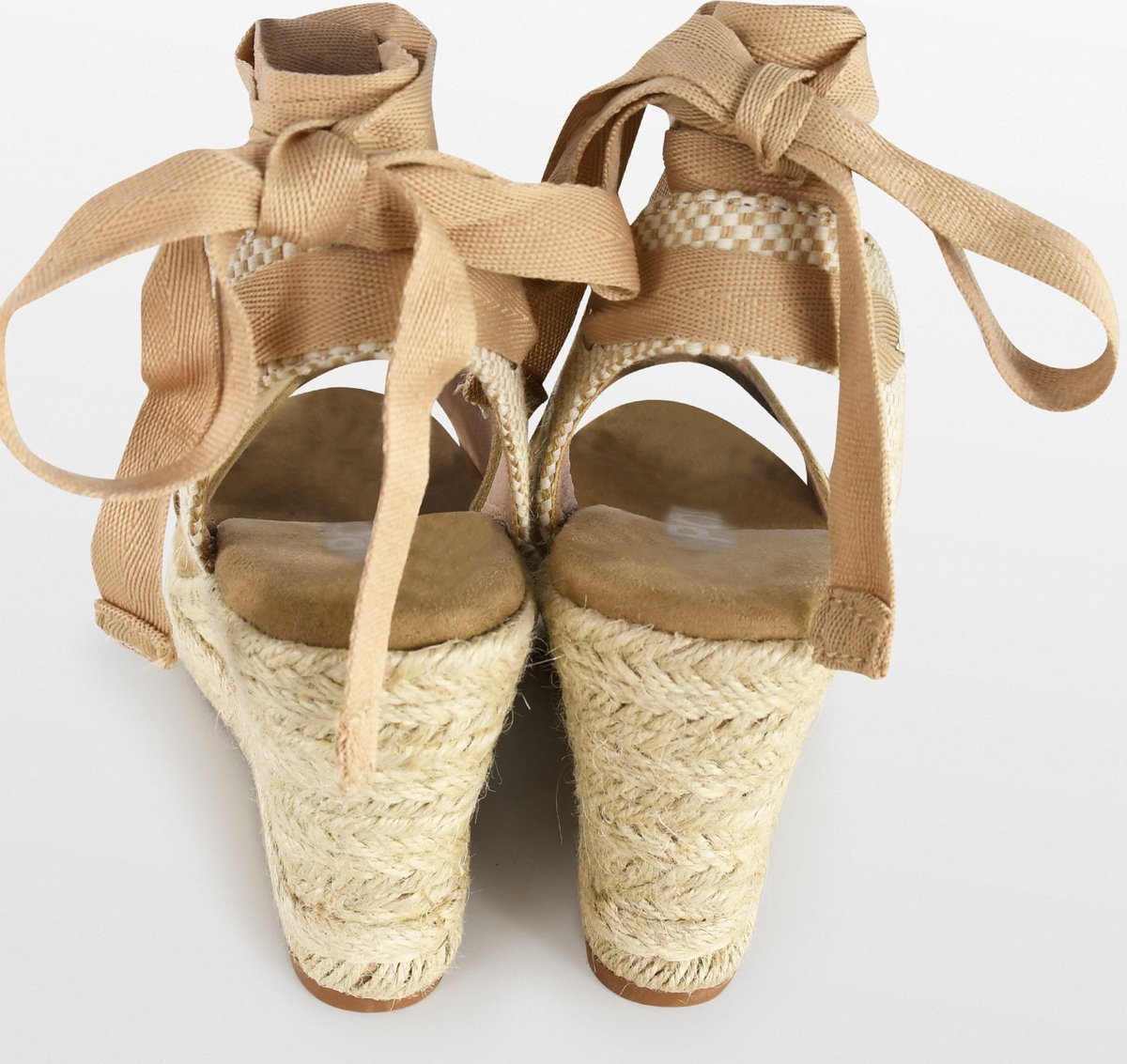 POSH by Poelman - Maat 37 - LOU Dames Sandalen/Espadrilles - Beige