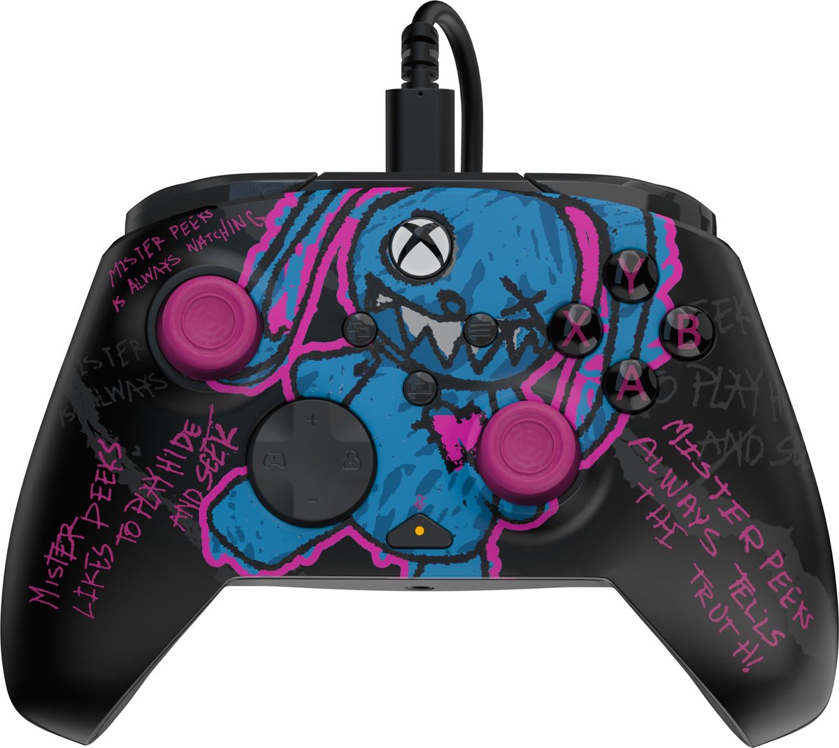 controller, gamepad, pink, blue, graphic