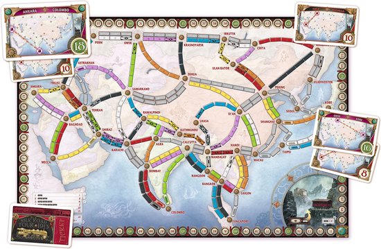 Days of Wonder - Ticket to Ride Asia - Uitbreiding - Bordspel
