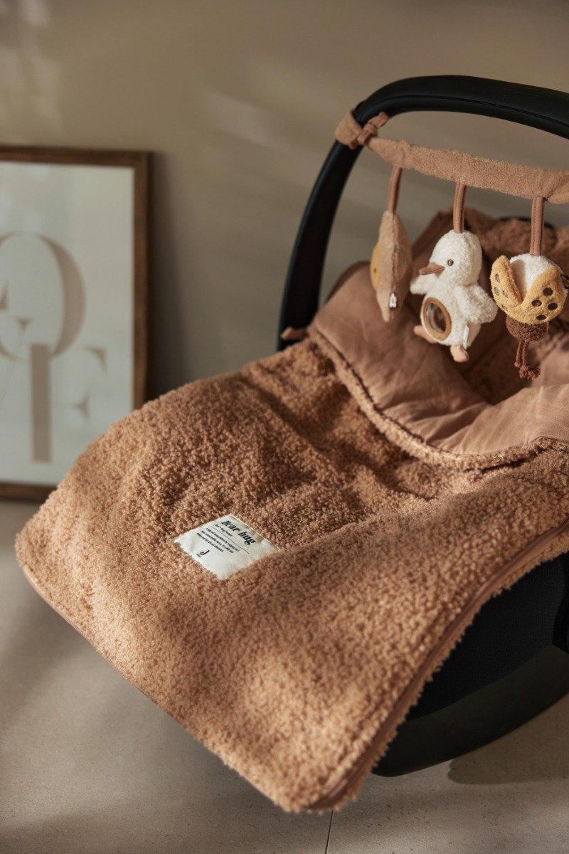 Jollein Voetenzak voor Autstoel & Kinderwagen Boucle - Biscuit