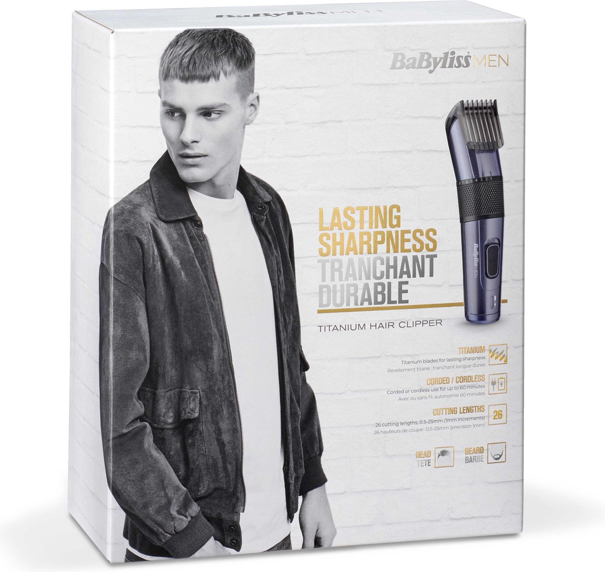 BaBylissMEN ® Titanium E976E - Tondeuse