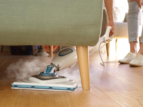 BLACK+DECKER STEAM MOP™: Hygienisch, makkelijk, snel en chemicalienvrij voor alle gesloten vloeren. Variabele stoominstelling - FSM1616-QS