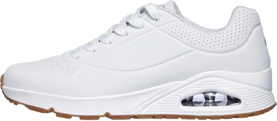 Skechers - Maat 43 - Uno - Stand On Air Heren Sneakers - Wit