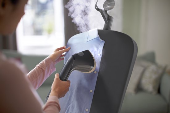 Philips 3000 Series Stand Steamer STE3170/80 - Staande Kledingstomer - Grijs - + Kantelbaar StyleBoard & Borstel