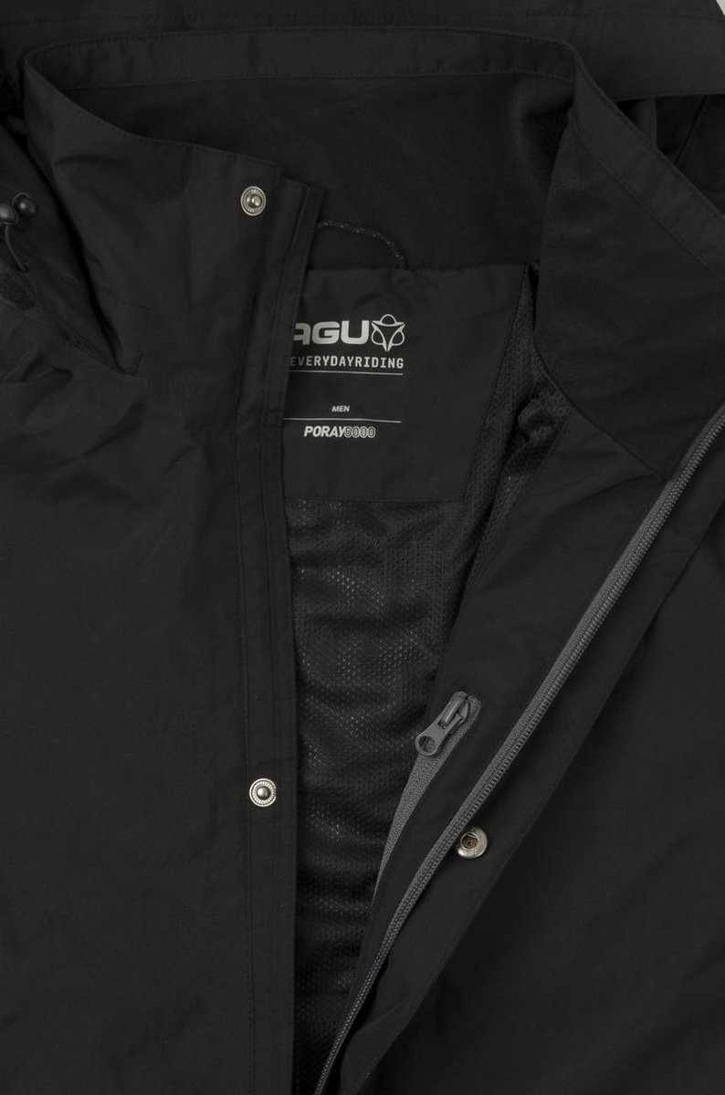 AGU - XXL - Section Regenjas Essential Heren - Zwart