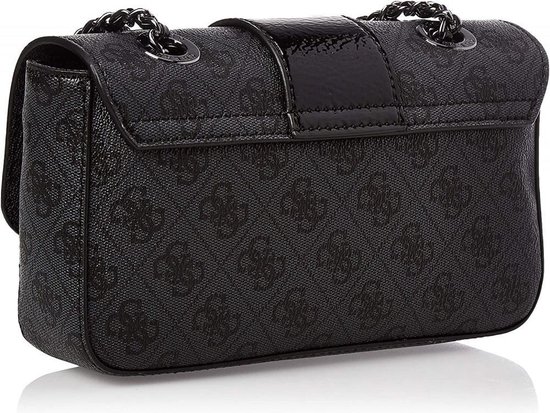 Guess Logo City Small Convertible Xbody Flap - Antraciet