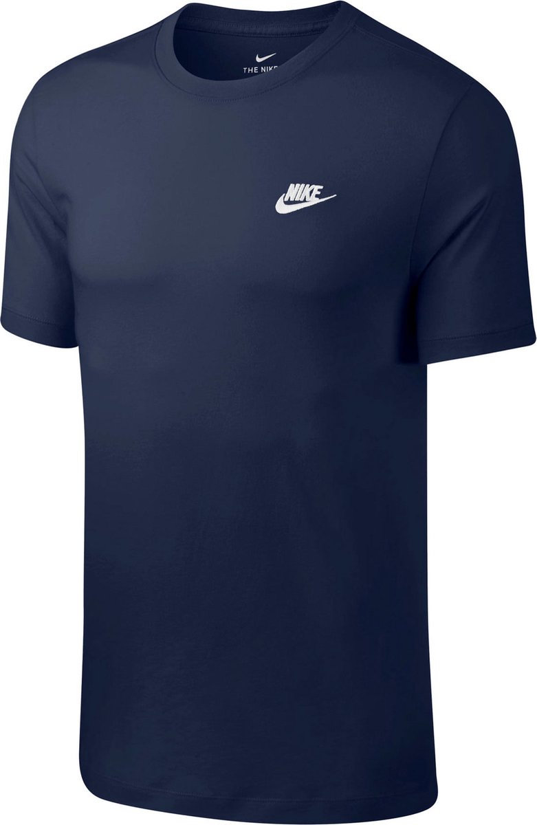t-shirt, logo Nike, nachtblauw/navy, korte mouwen, rond hals