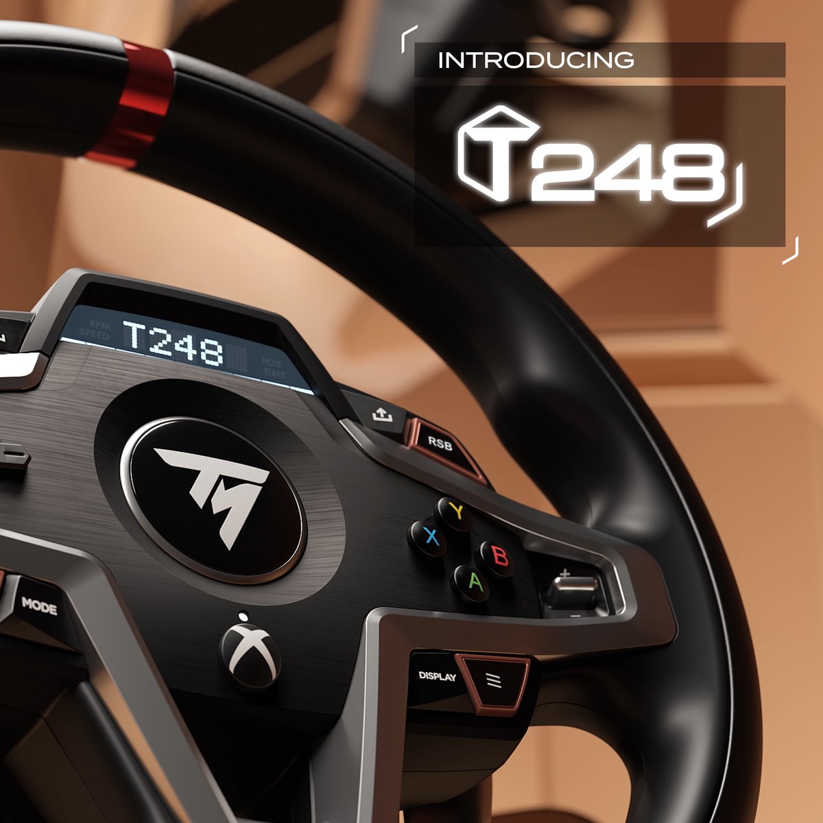 Thrustmaster T248-X – Racestuur en 3 Pedalen - Force Feedback & Magnetische Flippers - PC/XBOX Series X|S - geschikt voor Forza Horizon 6