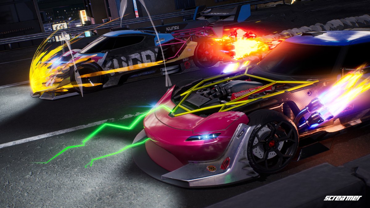 raceauto, hypercar, neon, exposed_engine, street-race