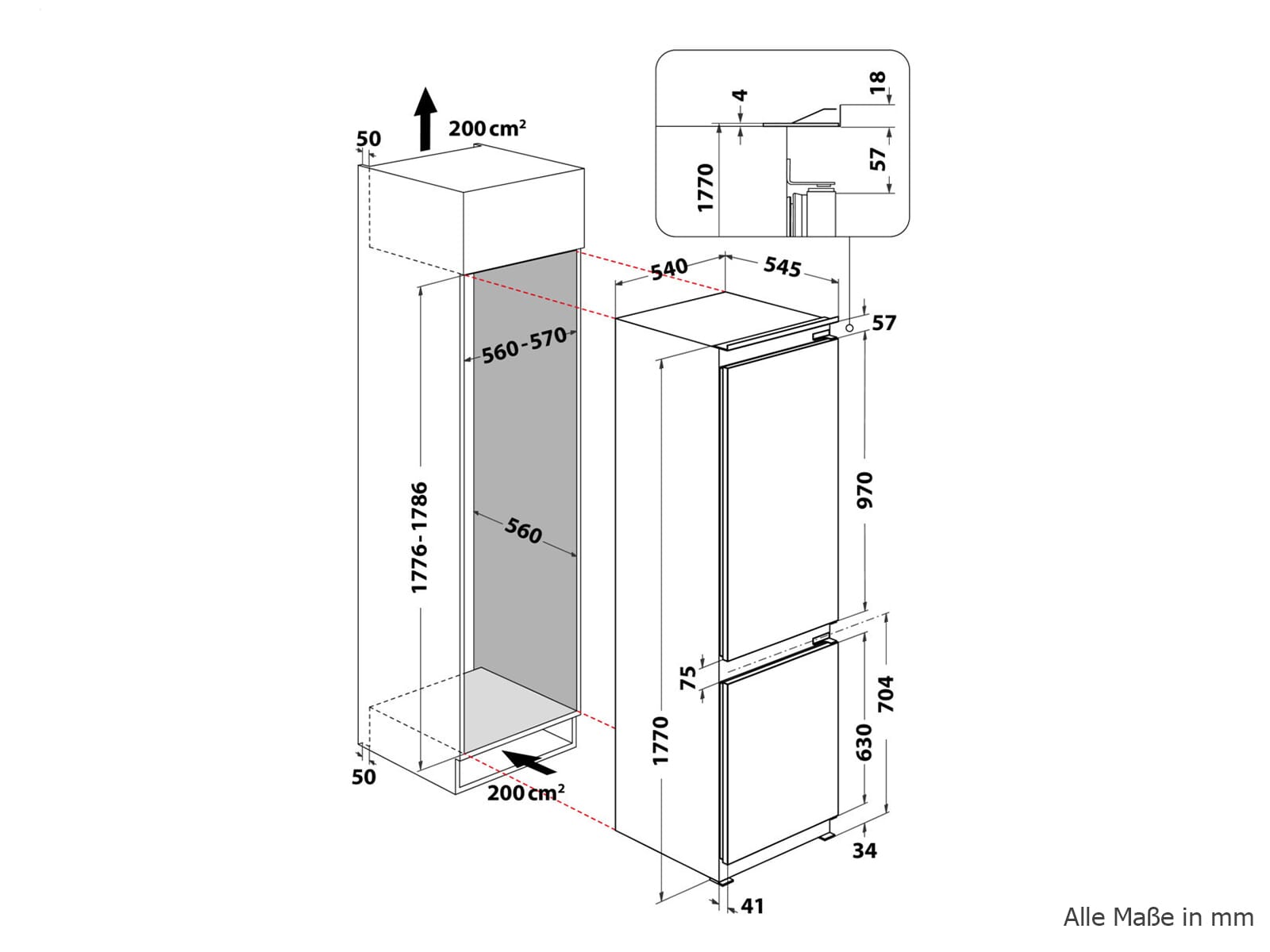keukeninbouw, kookplaat, kast, deurkast, afmetingen