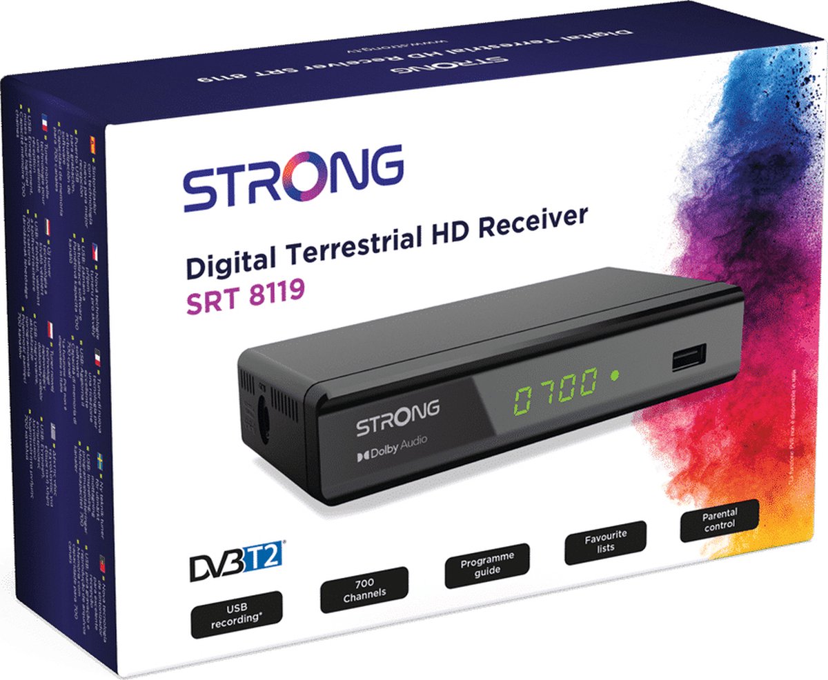 digital receiver, HD receiver, set-top box, USB recording, Dolby Audio