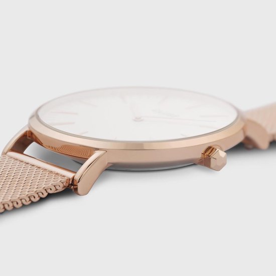 Cluse Boho Chic Mesh White, Rose Gold Colour