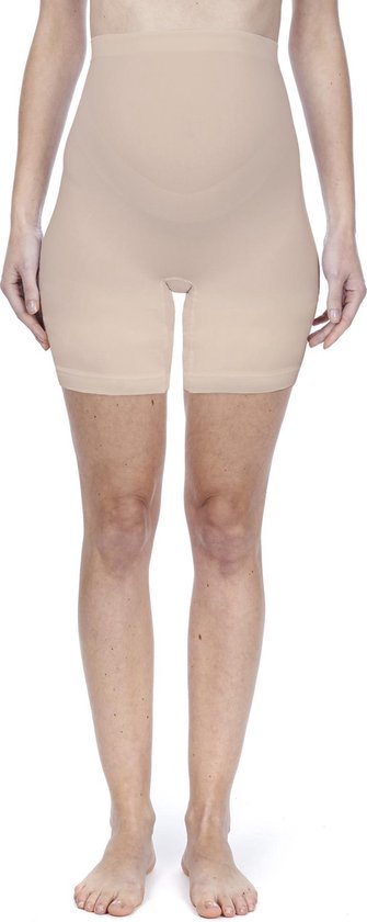 Noppies  - M/L - Naadloze Zwangerschapsshorts - Naturel