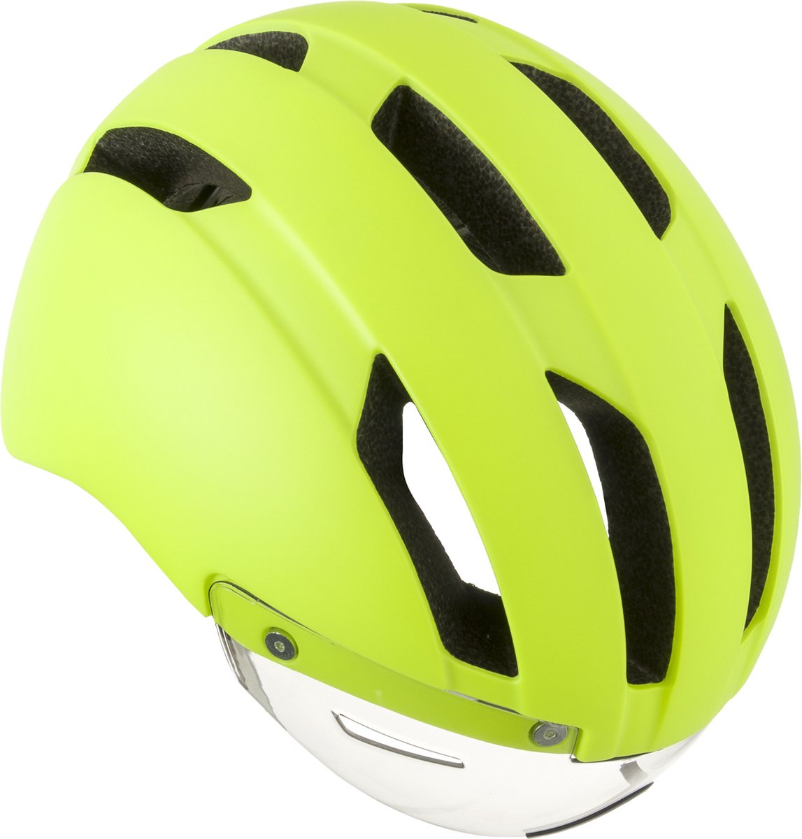 fietshelm, neon geel, ventilatie, lichtgewicht, veiligheidshelm