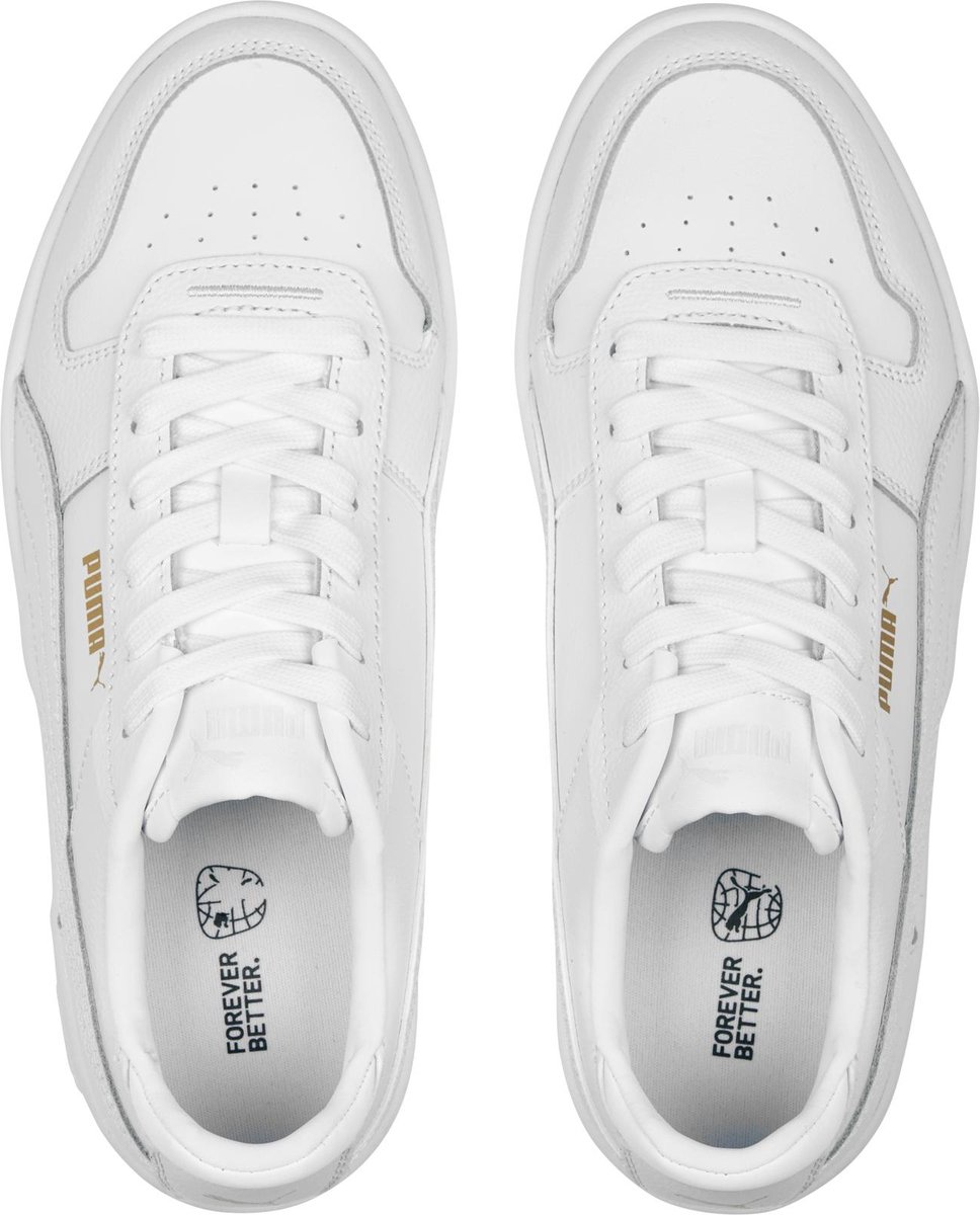 PUMA - mt 36 - Carina Street Dames Sneakers - Wit/Goud