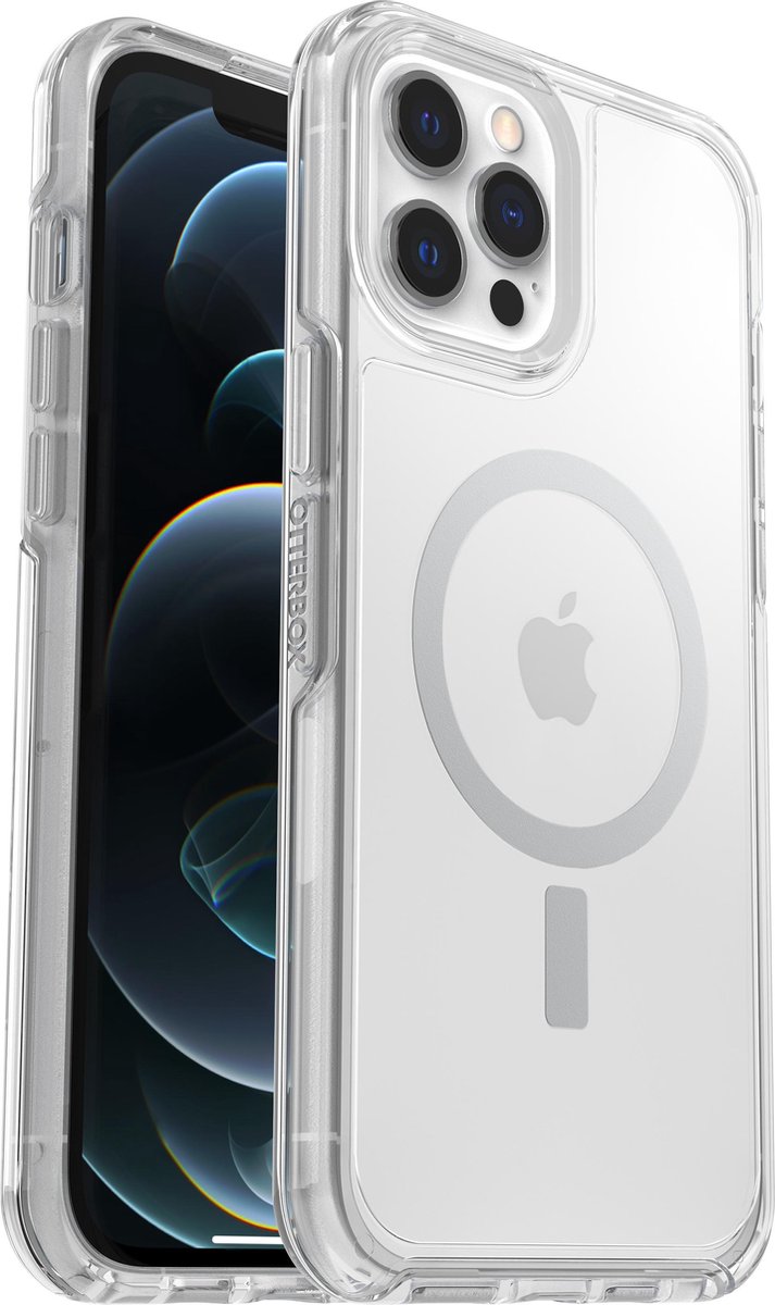 OtterBox Symmetry Plus hoesje met MagSafe voor iPhone 12 Pro Max - Transparant