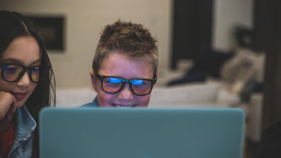 Computer bril SCREEN SHADES BLACK SIZE 4+