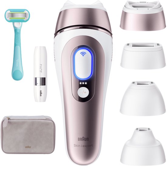 Braun IPL Smart Skin i·expert - IPL ontharingsapparaat - PL7432 - Ontharing Voor Thuis - Met Gratis App - 4 Slimme Koppen