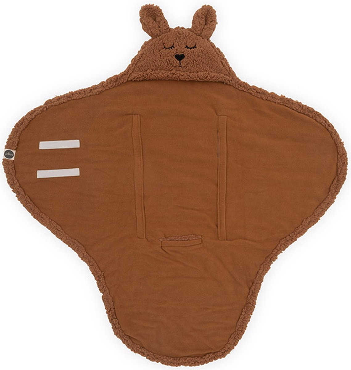 Jollein Wikkeldeken Bunny 100x105cm - Caramel