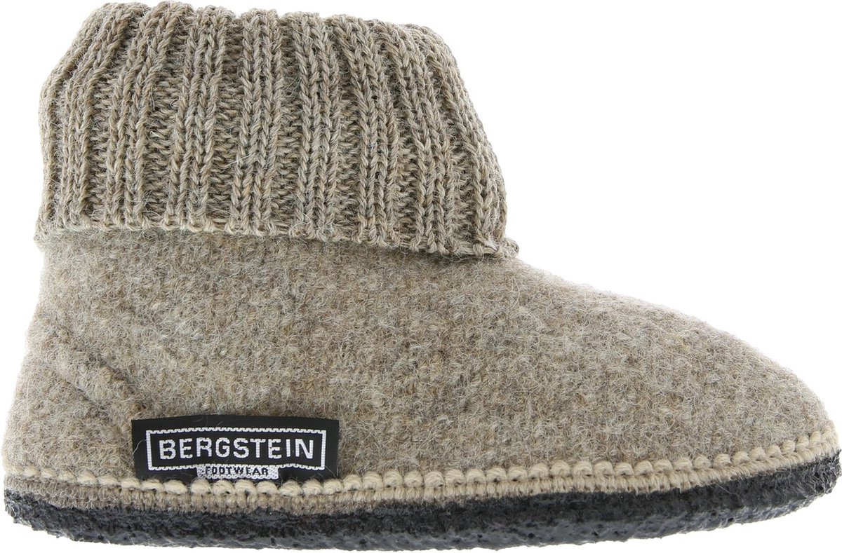Bergstein - Maat 21 - Cozy - Sloffen - Unisex Junior - Beige