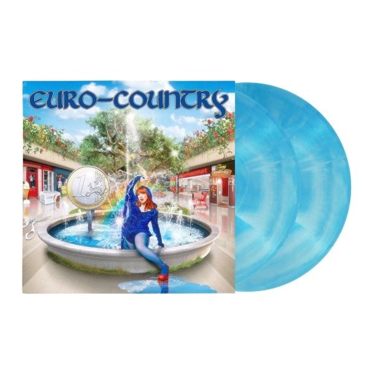 vinyl, plaat, lp, dubbelkleurig, blu vinyl
