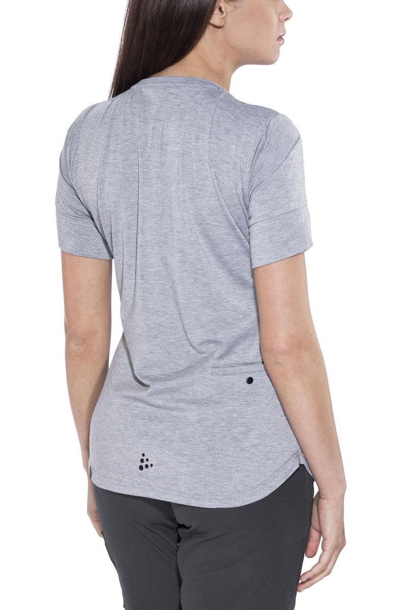 Craft Ride Wielrenshirt - Maat L - Dames - grijs