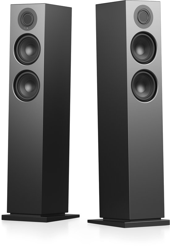 Audio Pro A48 - Smart Multiroom Actieve Vloerstaande Luidsprekers - 2x130W - Zwart - Set van 2