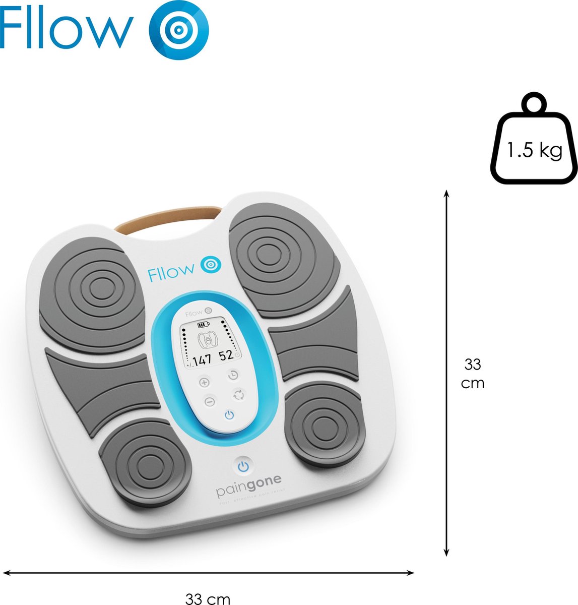 Paingone Fllow | verlicht zware en pijnlijke benen | Bloedsomloop stimulator- Herlaadbare batterij -