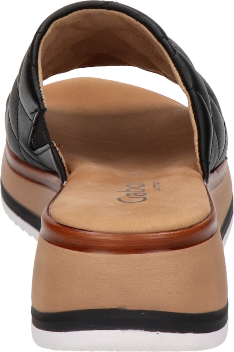 Dames Slippers Gabor 82.741.57 Zwart - Maat 6½  Maat 40