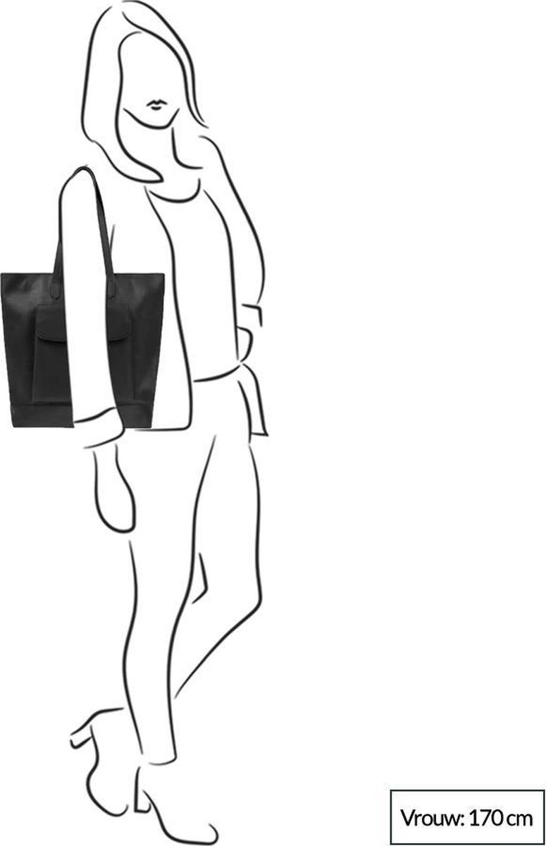 DSTRCT Riverside XL Dames Shopper - Zwart