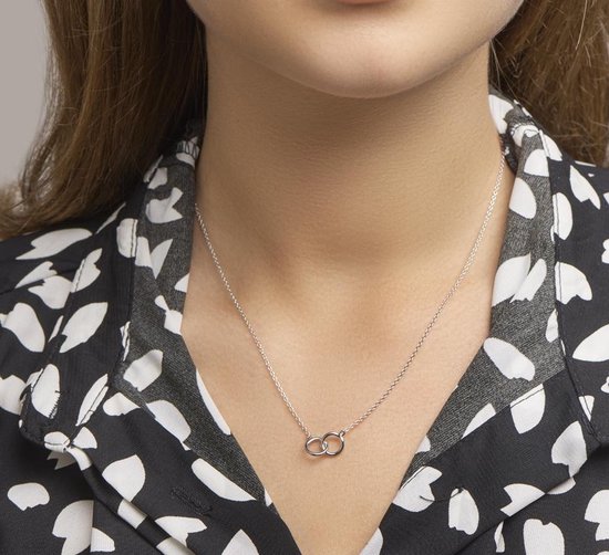 The Jewelry Collection - Ketting Rondjes 1,2 mm 40 + 4 cm - Zilver