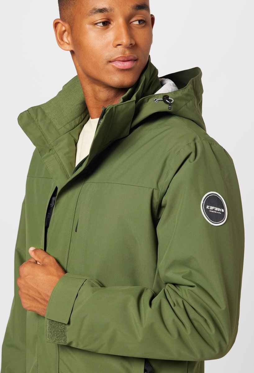 ICEPEAK - maat 50- ALSTON Lifestyle-outdoorjas-Dark-Green