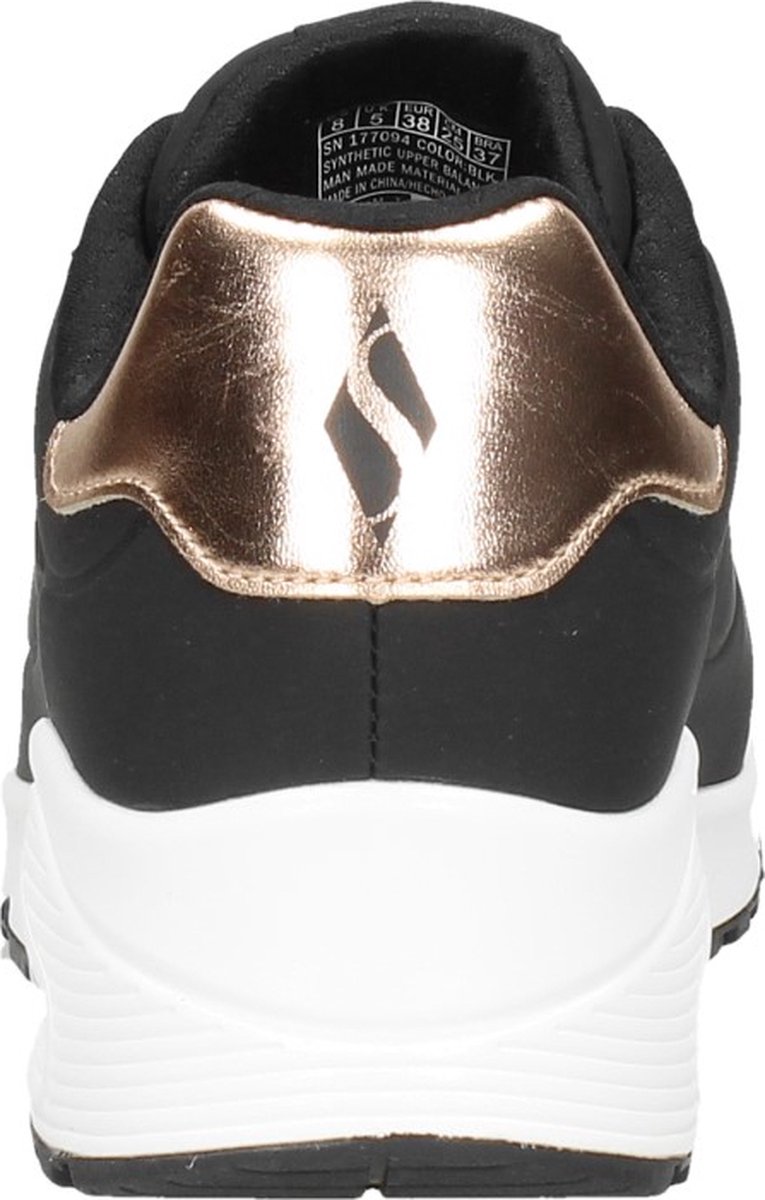 Skechers Uno - maat 41- Golden Air Dames Sneakers - Black
