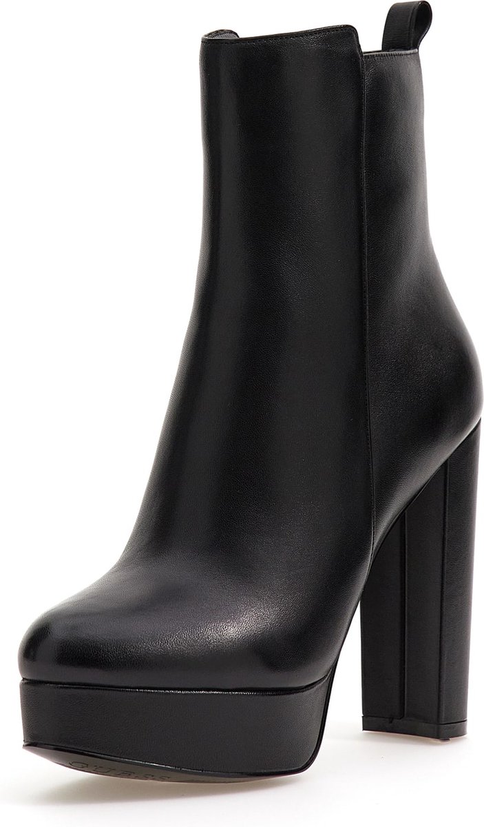 Guess - Maat 39 - Dennis Dames Enkellaarzen Hak - Zwart