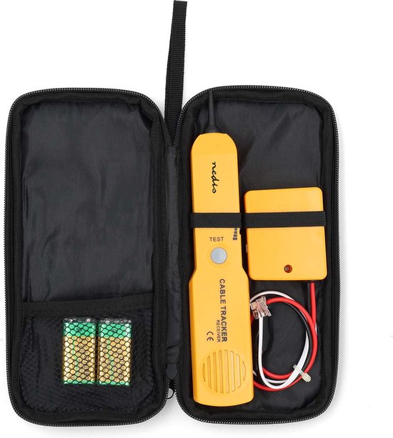 Nedis PC en Multimedia Kabel Tester - Toongenerator - LED-indicator - Koptelefoonaansluiting - Batte