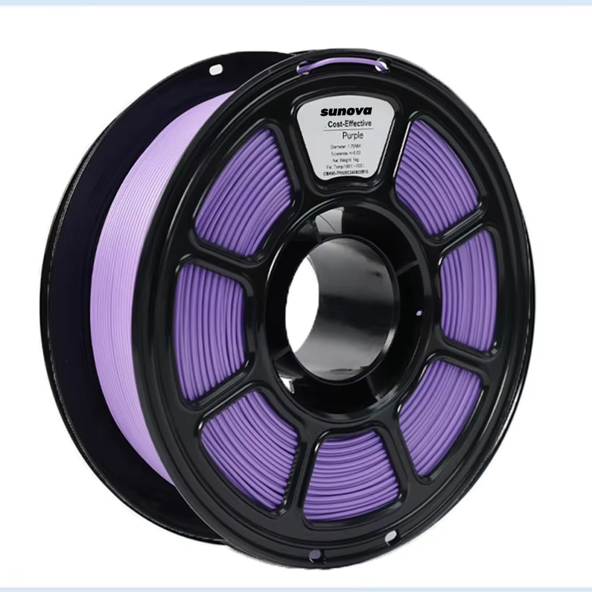 3D-printer filament, PLA filament, paarse kleur, spool, patroon filament