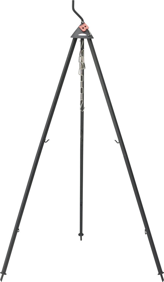 driepot, staal, staander, kandeler, ketting