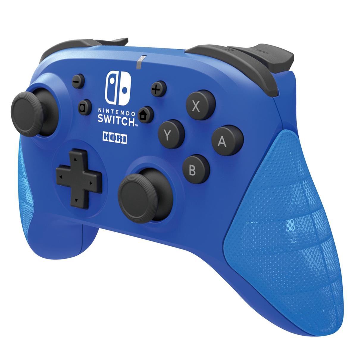 Hori Draadloze Pro Controller - Officieel Gelicenseerd - Nintendo Switch + Lite - Blauw