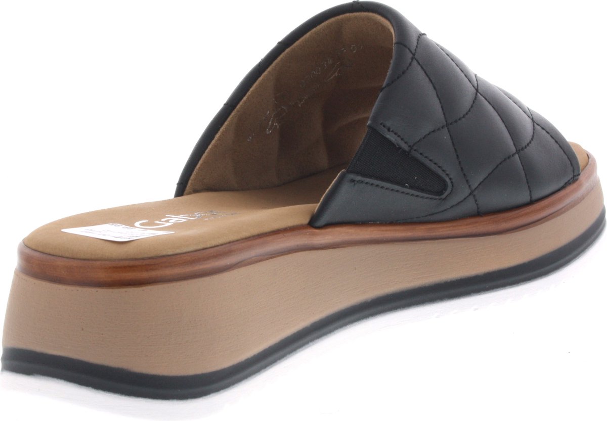Dames Slippers Gabor 82.741.57 Zwart - Maat 6½  Maat 40