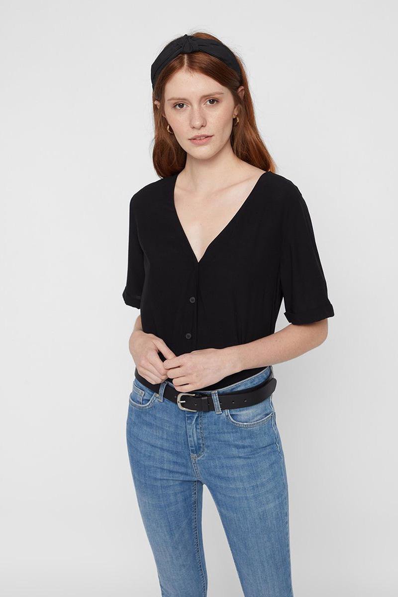 Pieces - maat XS- PCCECILIE SS TOP NOOS BC Dames Top